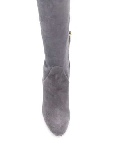Shop Jimmy Choo Tempe 85 Boots In Grey