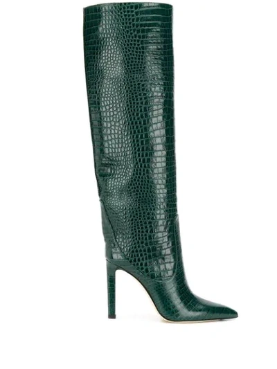 Shop Jimmy Choo Mavis 100 Boots In Green