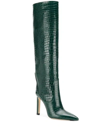 Shop Jimmy Choo Mavis 100 Boots In Green