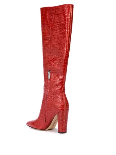 Shop Sam Edelman Raakel Pointed Boots In Red