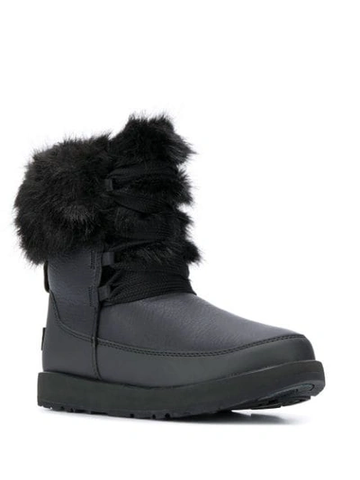 Shop Ugg Fur Lining Boots In Black