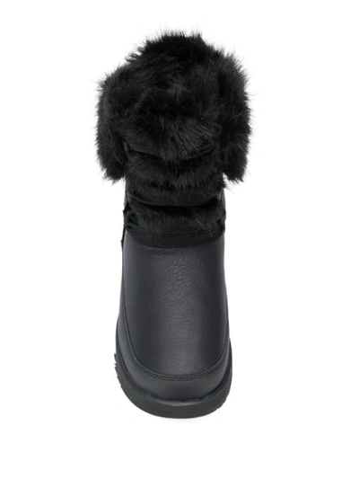 Shop Ugg Fur Lining Boots In Black