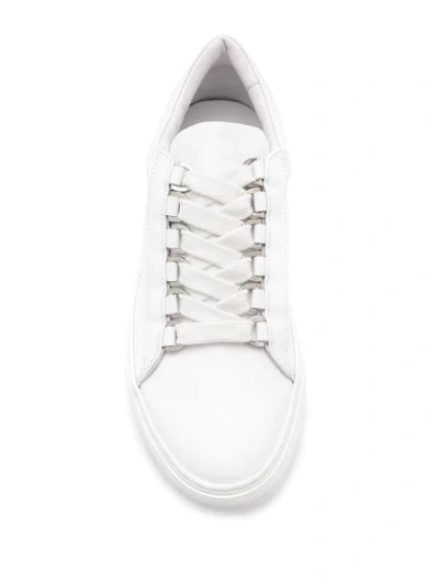 Shop Christian Wijnants Adenka Lace-up Sneakers In White