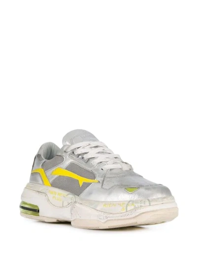 Shop Premiata Draked Chunky Sneakers In Silver