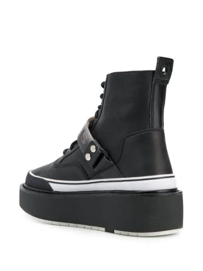 Shop Diesel Platform Sneaker-boots In T8013