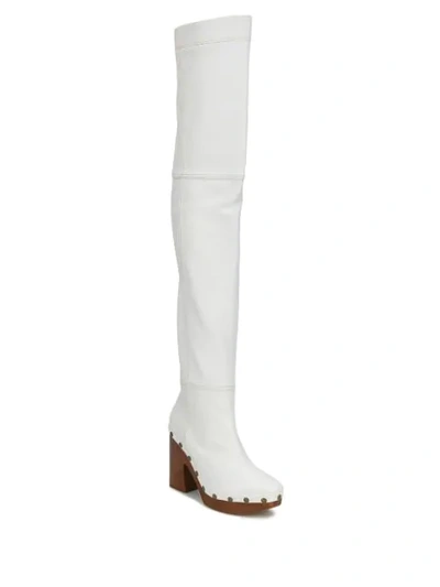 Shop Jacquemus Les Bottes Sabots Boots In White