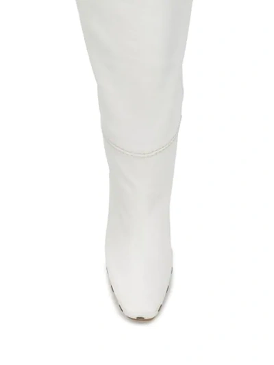 Shop Jacquemus Les Bottes Sabots Boots In White