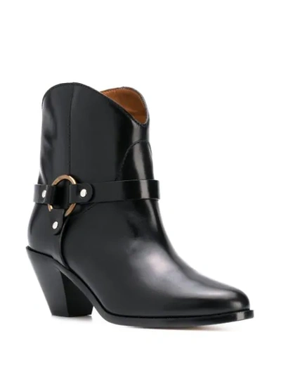 Francesco Russo Strap-embellished Ankle Boots In Black