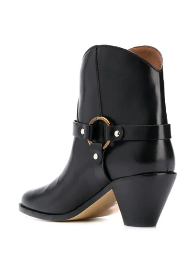 Francesco Russo Strap-embellished Ankle Boots In Black
