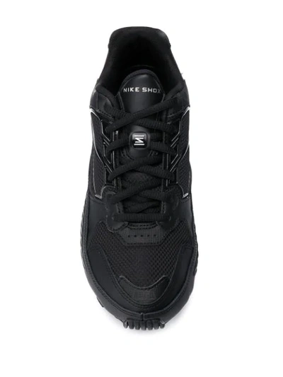 Shop Nike Shox Enigma 9000 Sneakers In 004 Black/black-metallic Silver