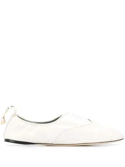 Shop Loewe Soft Derby-style Shoes In White