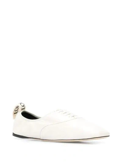 Shop Loewe Soft Derby-style Shoes In White