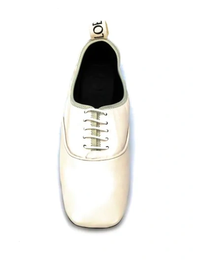 Shop Loewe Soft Derby-style Shoes In White