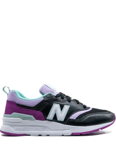 New Balance Panelled Lace-up Sneakers In Black
