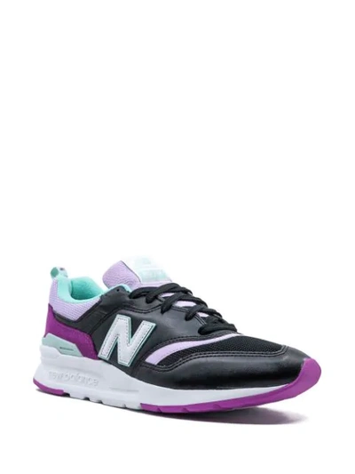New Balance Panelled Lace-up Sneakers In Black