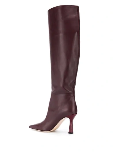 Shop Wandler Lina Knee-high Boots In Red