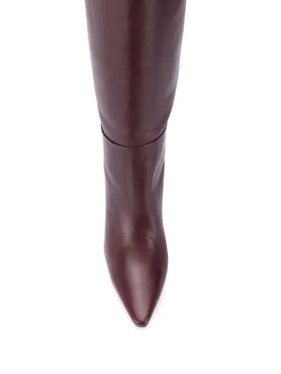 Shop Wandler Lina Knee-high Boots In Red