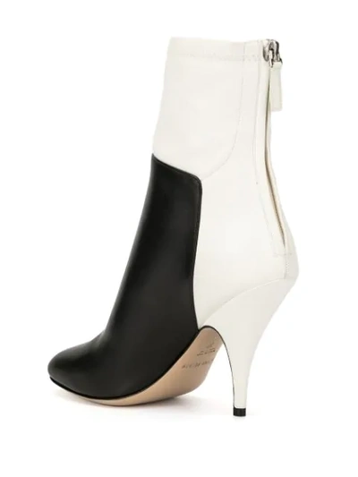 Shop Petar Petrov Selma Two-tone Ankle Boots In White
