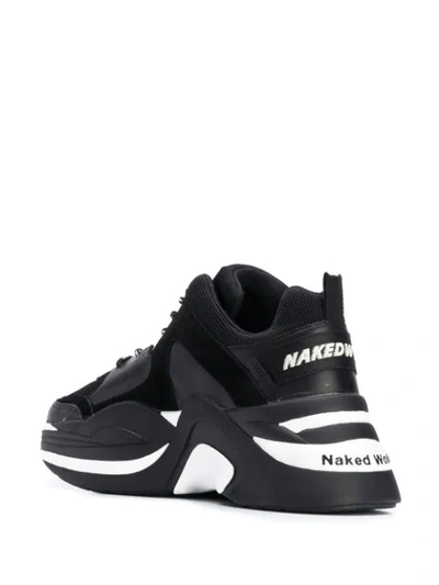 Shop Naked Wolfe Track Platform Sneakers In Black