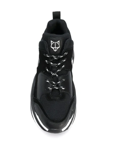 Shop Naked Wolfe Track Platform Sneakers In Black