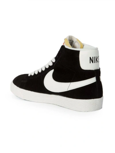 Shop Nike 'blazer' Mid-top Sneakers In Black