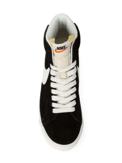 Shop Nike 'blazer' Mid-top Sneakers In Black