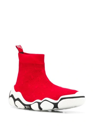 Shop Red Valentino (red)v Glam Run Sneakers