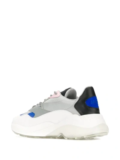 Shop Axel Arigato Colour Block Tri-sole Sneakers In Grey