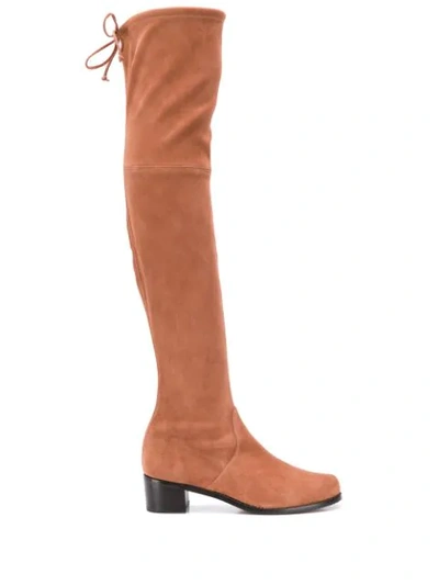 Shop Stuart Weitzman Midland Over The Knee Boots In Brown