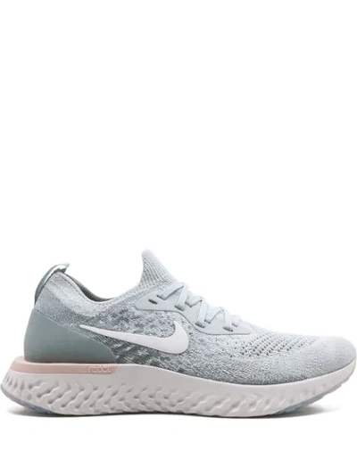 Shop Nike Epic React Flyknit Sneakers In Grey
