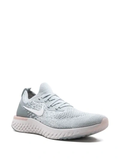 Shop Nike Epic React Flyknit Sneakers In Grey