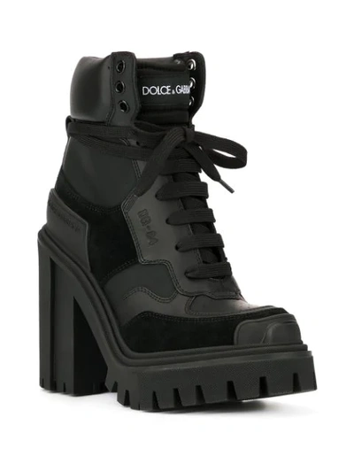 Shop Dolce & Gabbana Trekking Ankle Boots In Black