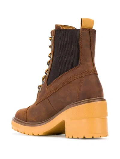 Timberland Silver Blossom Ankle Boots In Brown | ModeSens