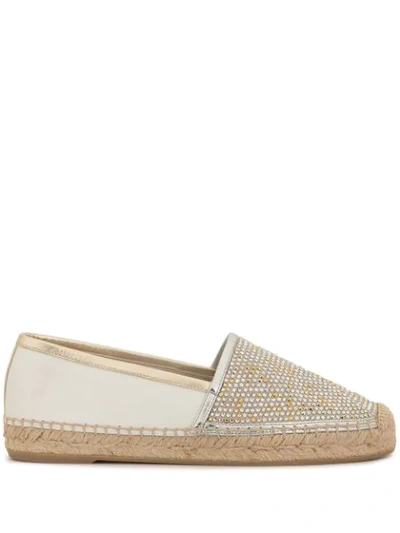 Shop René Caovilla Larina Espadrilles In Ivory