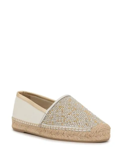 Shop René Caovilla Larina Espadrilles In Ivory