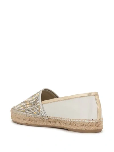 Shop René Caovilla Larina Espadrilles In Ivory