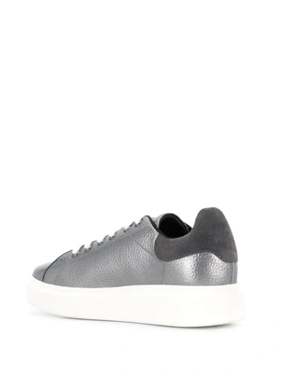 Shop Twinset Low Lace-up Sneakers In Grey