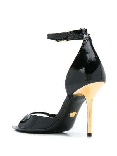 Shop Versace Irina 100 Sandals In Black