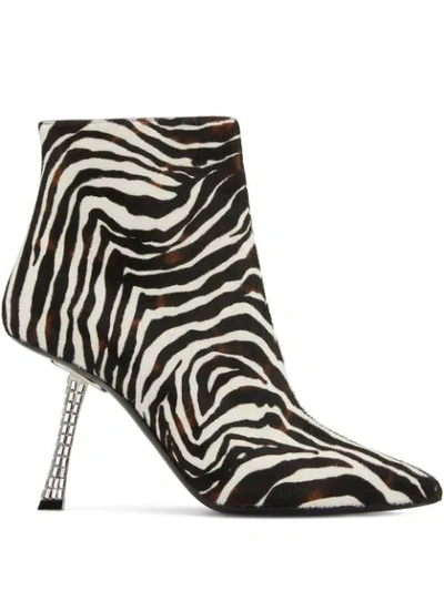 Shop Giuseppe Zanotti Farrah Fancy Pointed Boots In Brown