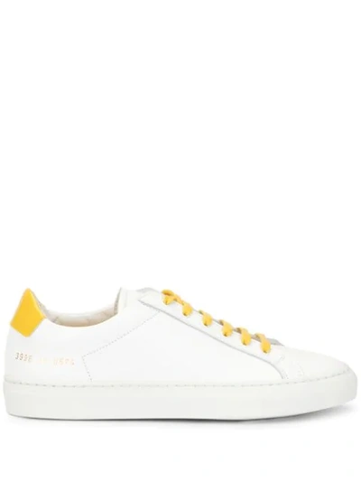 Shop Common Projects Achilles Retro Low Sneakers In White