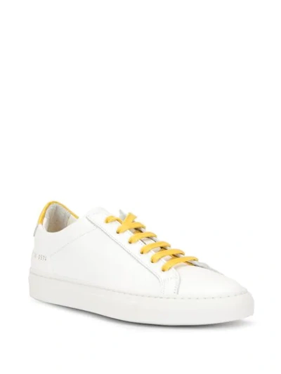 Shop Common Projects Achilles Retro Low Sneakers In White