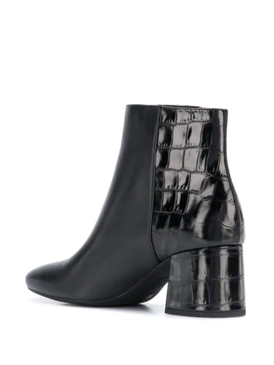 Shop Michael Michael Kors Block Heel Ankle Boots In Nero