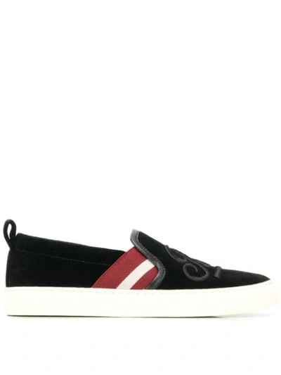 Shop Bally Henrika Slip-on Sneakers In Black