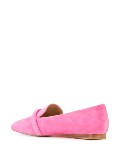 Shop Veronica Beard Grier Tonal Band Loafers In Pink