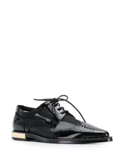 Shop Dolce & Gabbana Brogue Detail Derby Shoes In Black