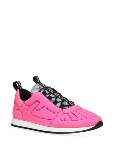 Shop Fendi Ffreedom Slip-on Sneakers In Pink