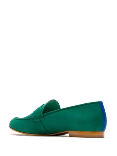 Shop Blue Bird Shoes Suede Loafers In Green