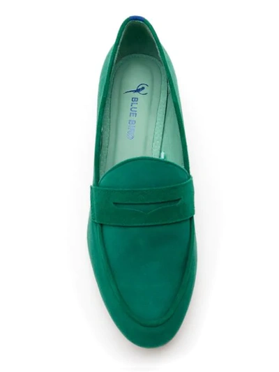 Shop Blue Bird Shoes Suede Loafers In Green