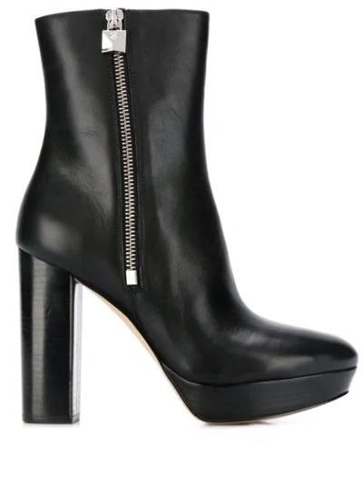 Shop Michael Michael Kors Side-zip Ankle Boots In Black