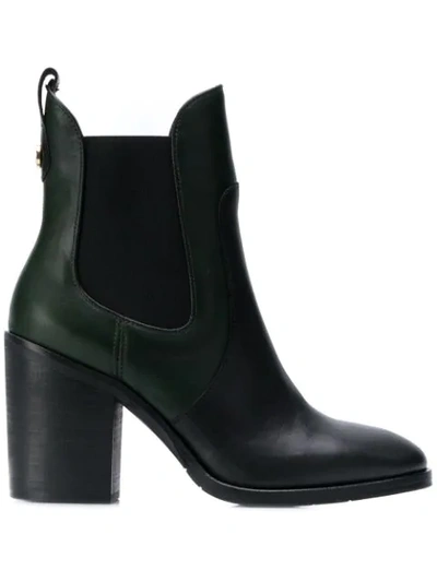 Shop Tommy Hilfiger Block-heel Ankle Boots In Black